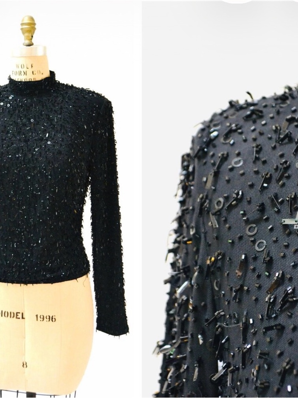 Vintage Sequin Top by Joy Cherry size large